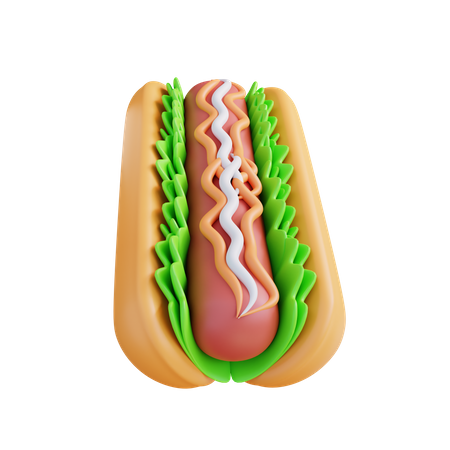 Hot-dog  3D Icon