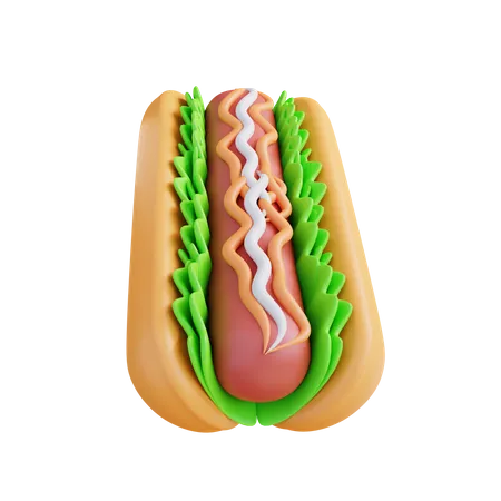 Hot-dog  3D Icon