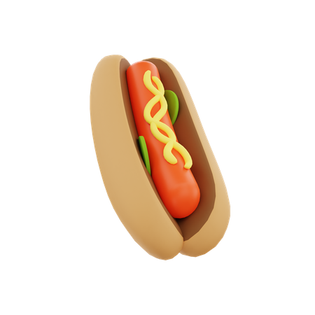 Hot-dog  3D Icon