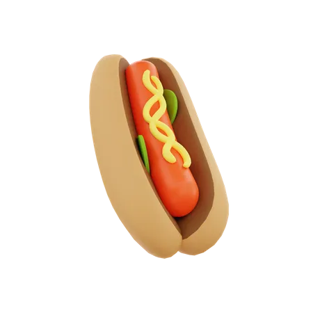 Hot-dog  3D Icon