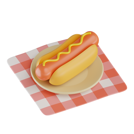 Hot-dog  3D Icon