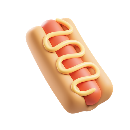 Hot-dog  3D Icon