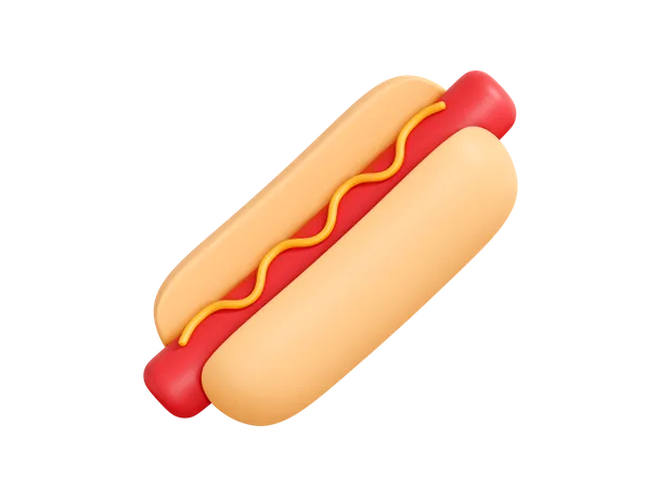 Hot-dog  3D Icon