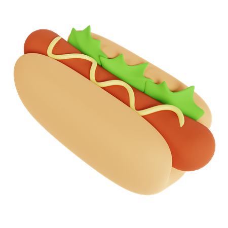 Hot-dog  3D Icon