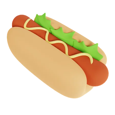 Hot-dog  3D Icon