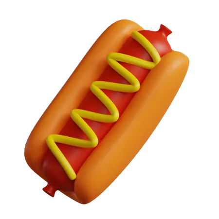 Hot-dog  3D Icon