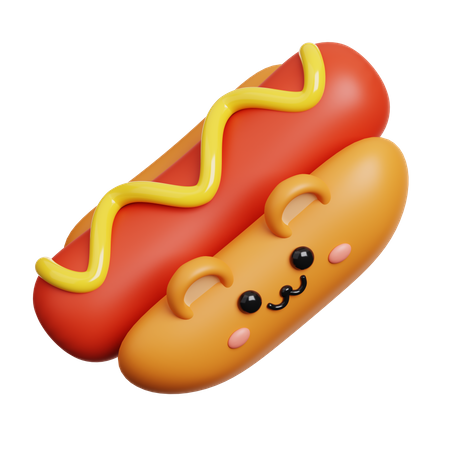 Hot-dog  3D Icon