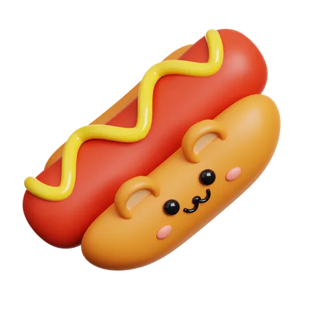 Hot-dog  3D Icon