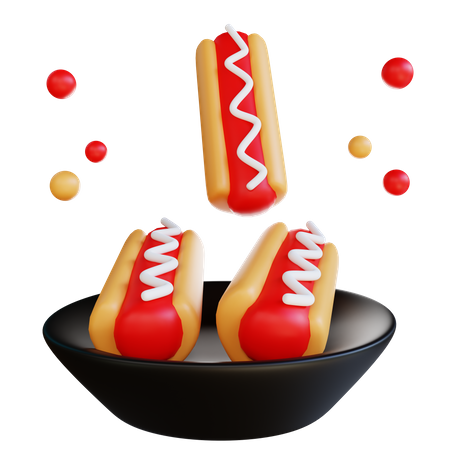 Hot-dog  3D Icon