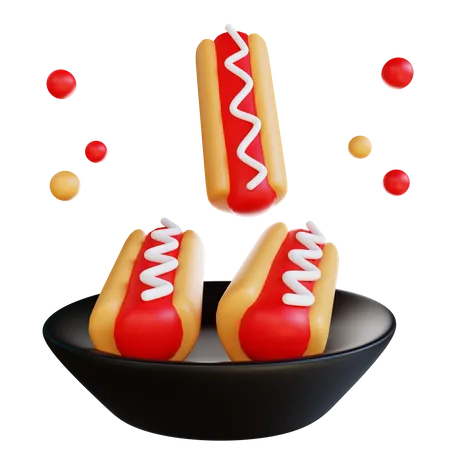 Hot-dog  3D Icon