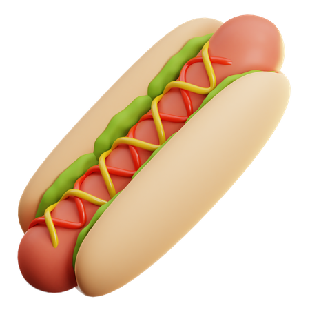 Hot-dog  3D Icon