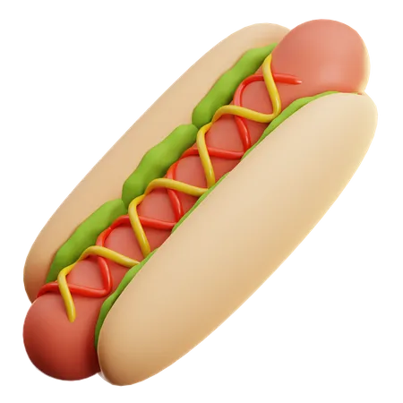 Hot-dog  3D Icon