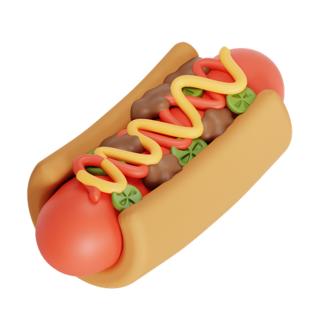 Hot Dogs  3D Icon