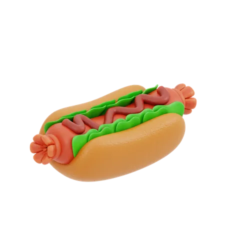 Hot Dogs  3D Icon