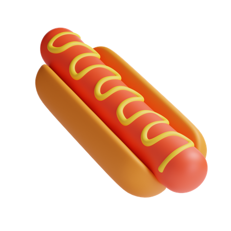 Hot Dogs  3D Illustration