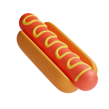Hot Dogs 3D Illustration