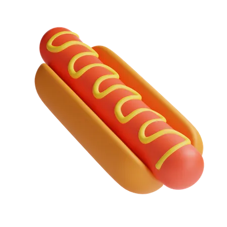 Hot Dogs  3D Illustration