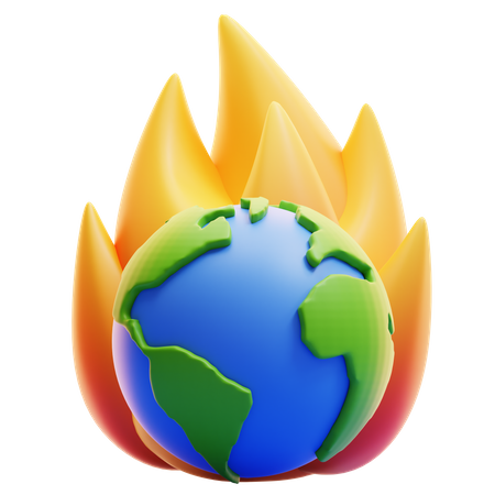HOT EARTH  3D Icon