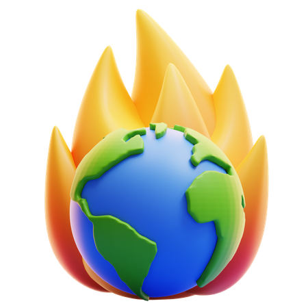 HOT EARTH  3D Icon