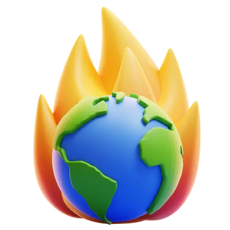 HOT EARTH  3D Icon
