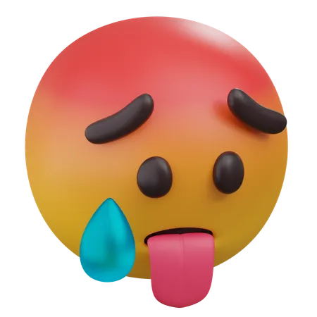 Hot Emoji  3D Icon