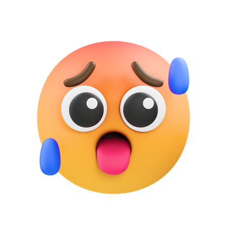 Hot emoji  3D Icon