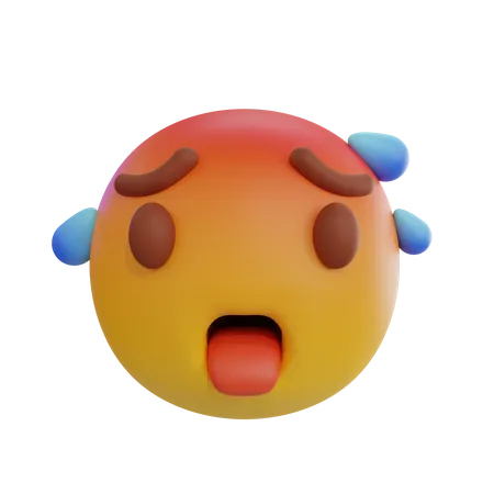 Hot Emoji 3D Icon