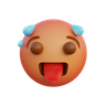 hot expression emoji 3d