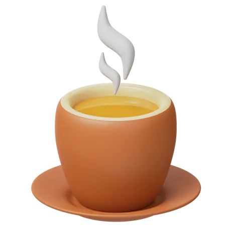 Hot Herbal Tea  3D Icon