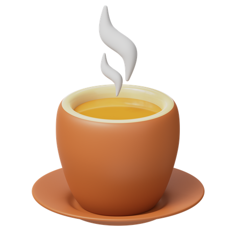 Hot Herbal Tea  3D Icon