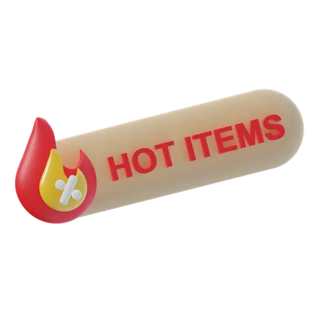 Hot Items  3D Icon