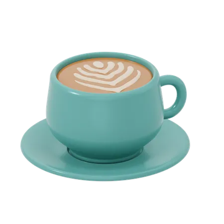 Hot Latte  3D Icon