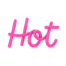 3d hot word emoji