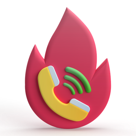 Hot Line  3D Icon