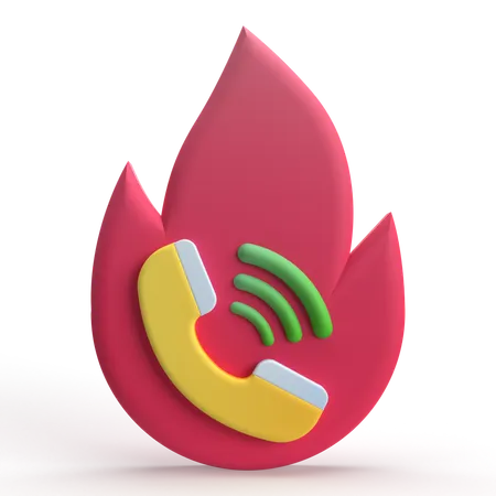 Hot Line  3D Icon