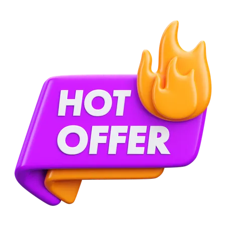 Hot Offer  3D Icon