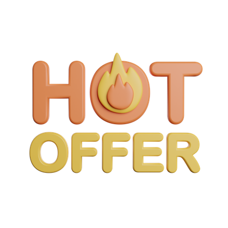 Hot Offer  3D Icon