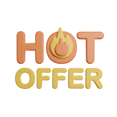 Hot Offer  3D Icon