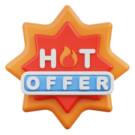 Hot Offer  3D Icon