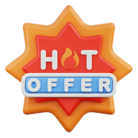 Hot Offer  3D Icon