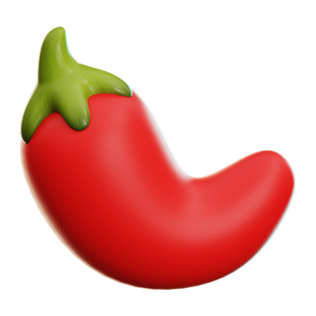 Hot Pepper  3D Icon