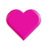 Hot Pink Love Emoji