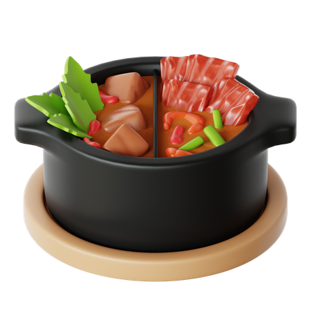 Hot pot  3D Icon