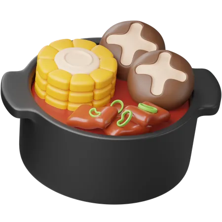 Hot Pot  3D Icon