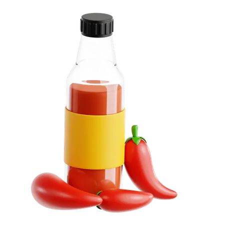 Hot Sauce  3D Icon