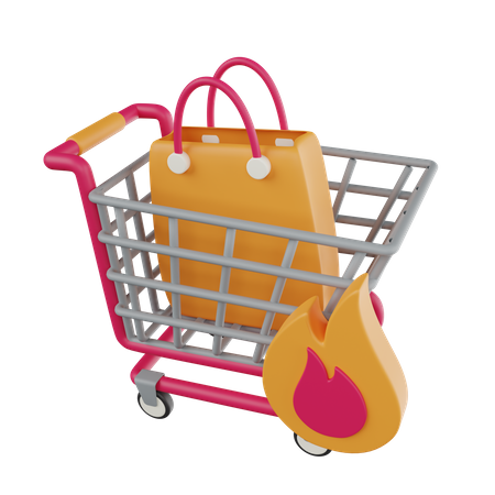 Hot Shopping  3D Icon
