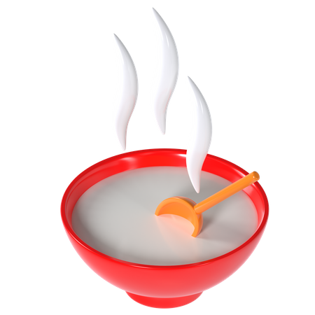 Hot Soup  3D Illustration