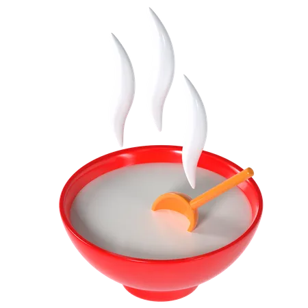 Hot Soup  3D Illustration