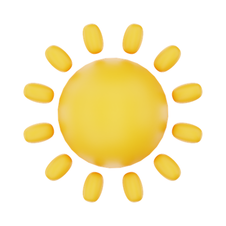 Hot Sun  3D Icon