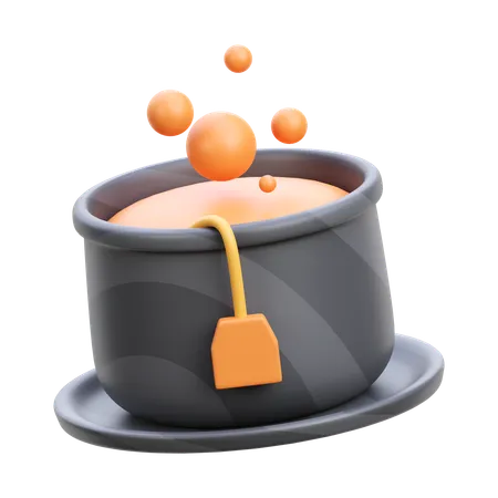 Hot Tea Cup  3D Icon